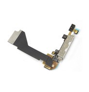 Flex dock conector carga  datos y microfono Apple iPhone 4 Blanco